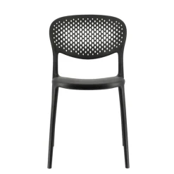 Abby Connubia® Chaise de jardin empilable en polypropylène recyclé avec dossier microperforé