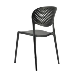 Abby Connubia® Chaise empilable en polypropylène recyclé avec dossier microperforé
