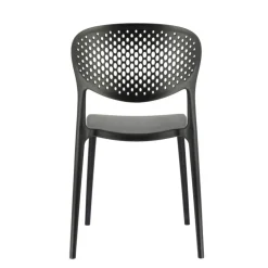 Abby Connubia® Chaise empilable en polypropylène recyclé avec dossier microperforé