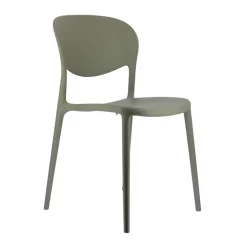Abby Connubia® Chaise italienne empilable en polypropylène recyclé sans accoudoirs