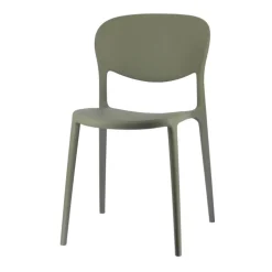 Abby Connubia® Chaise italienne empilable en polypropylène recyclé sans accoudoirs