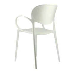 Abby Connubia® Fauteuil italien empilable en polypropylène recyclé
