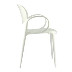 Abby Connubia® Fauteuil italien empilable en polypropylène recyclé