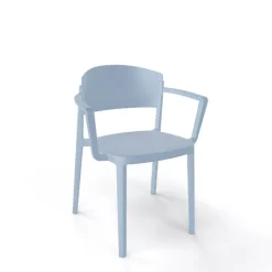 Abuela B Chaise de jardin avec accoudoirs empilable en technopolymère