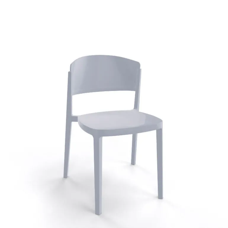 Abuela Chaise de terrasse moderne empilable en technopolymère