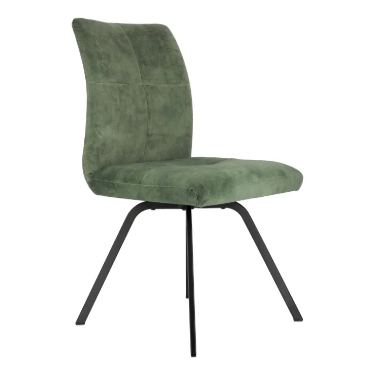 Adèle Chaise confortable moderne en tissu avec pieds en métal