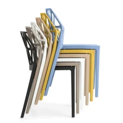 Alchemia Connubia® Chaise de jardin design empilable en polypropylène