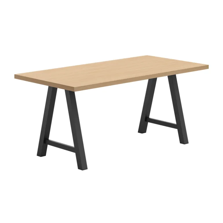 Alegro Table snack rectangulaire en stratifié avec pieds en forme de tréteau