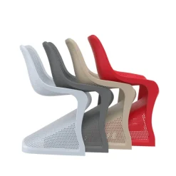 Bloom Chaise de jardin design ajourée en polypropylène