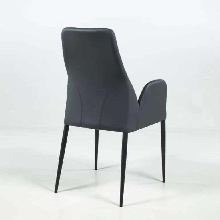 Bridge Mathilde Fauteuil moderne en synthétique et métal fabriqué en Italie
