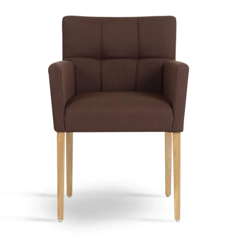 Carré Mobitec® Fauteuil de séjour en bois et tissu