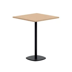 Circa Table snack de cuisine carrée en stratifié avec pied central