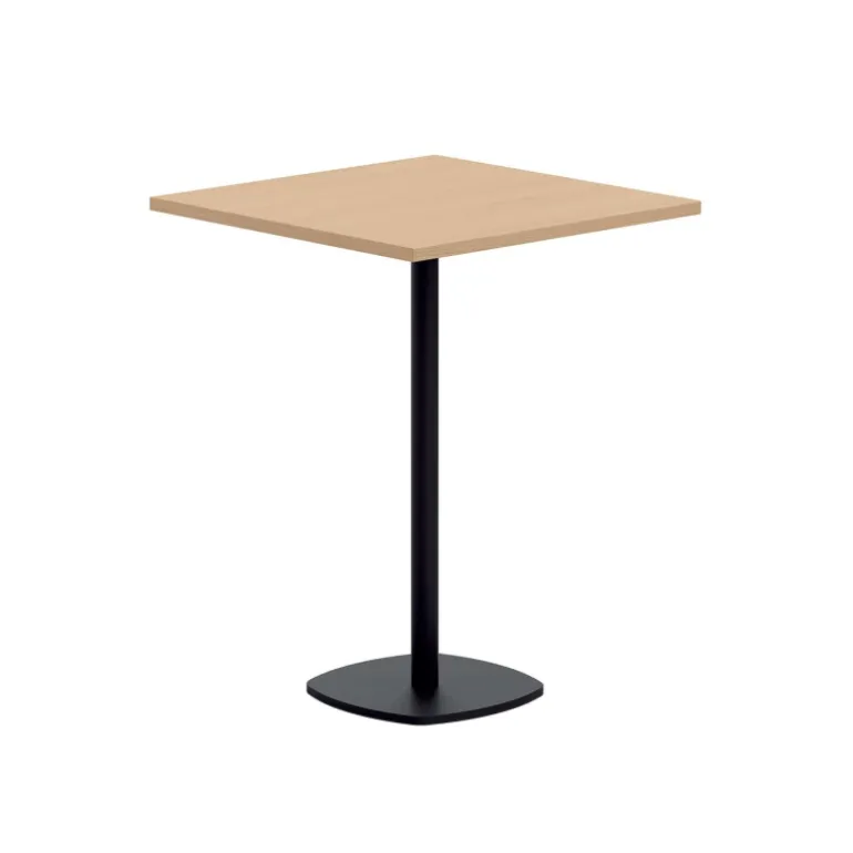 Circa Table snack de cuisine carrée en stratifié avec pied central