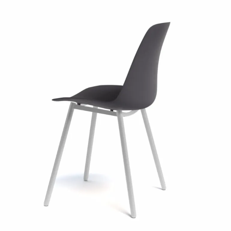 Claudio Chaise moderne en polypropylène et métal