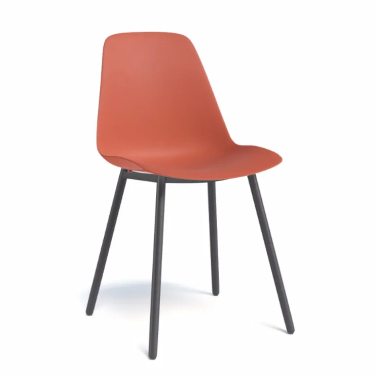 Claudio Chaise moderne en polypropylène et métal