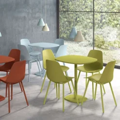 Claudio Chaise moderne en polypropylène et métal
