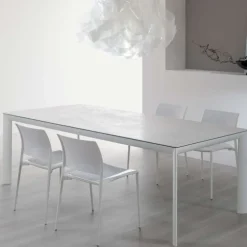 Cocoon Table italienne rectangulaire en céramique contemporaine
