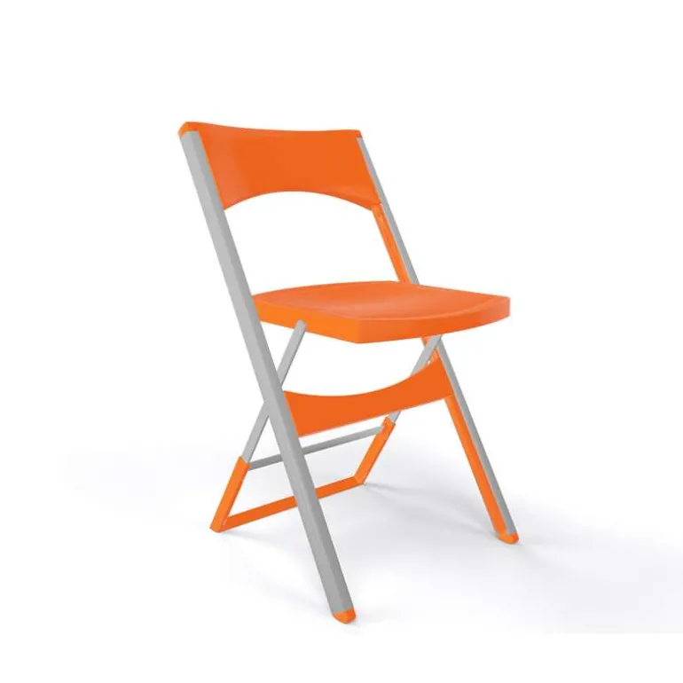 Compact Chaise pliante solide en technopolymère et métal aluminium