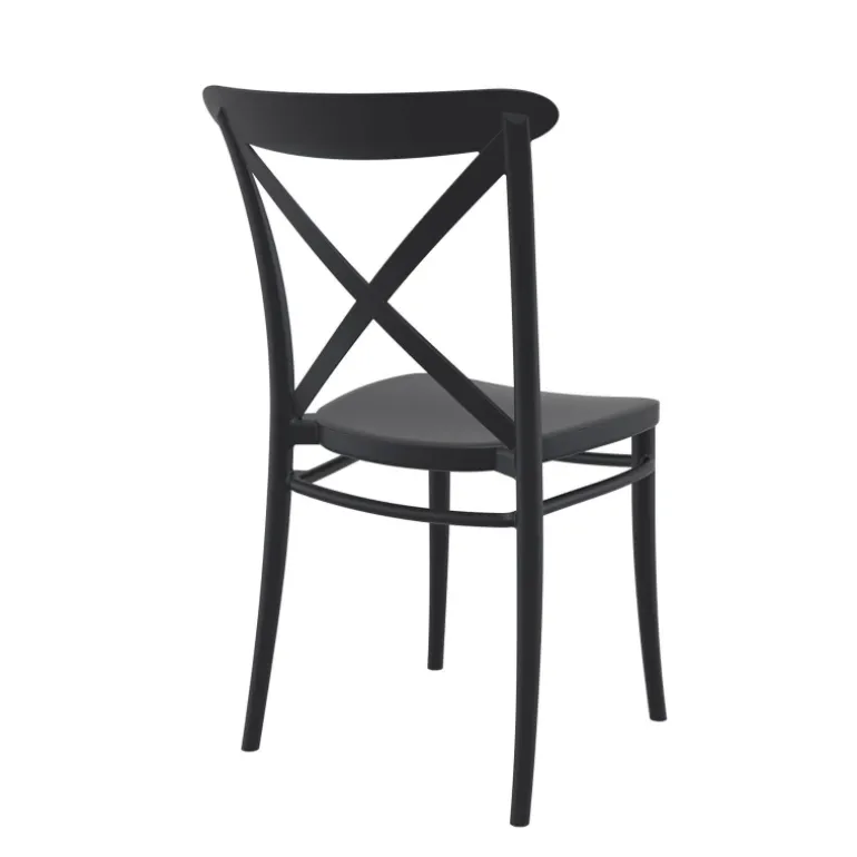 Cross Chaise de terrasse bistrot empilable en polypropylène