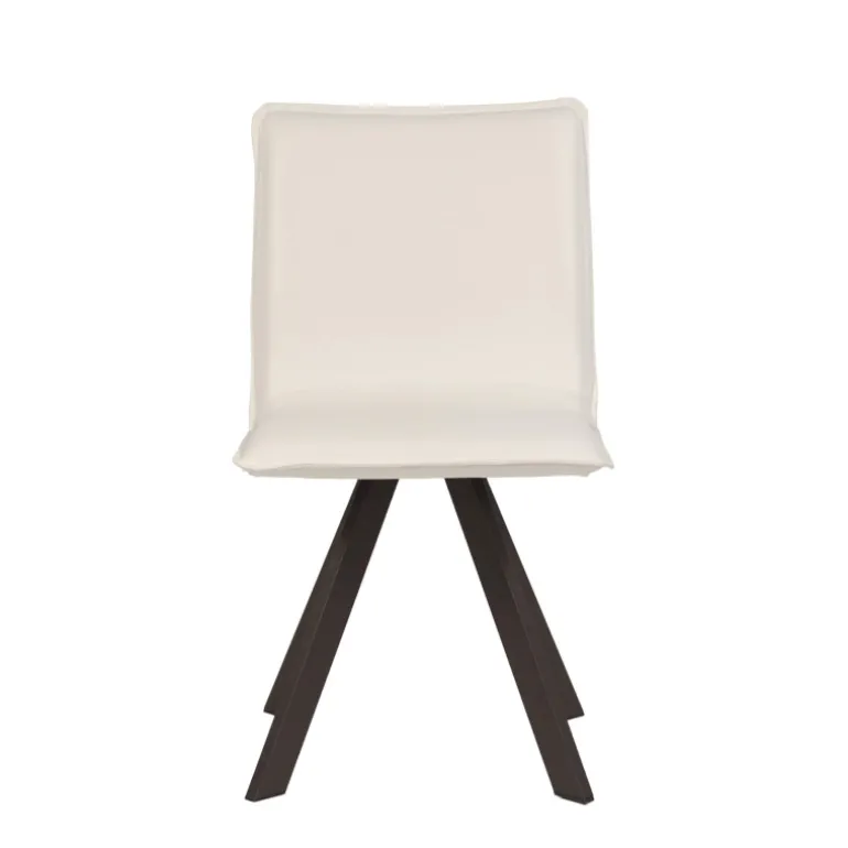 Denia Moblibérica® Chaise moderne en tissu et métal