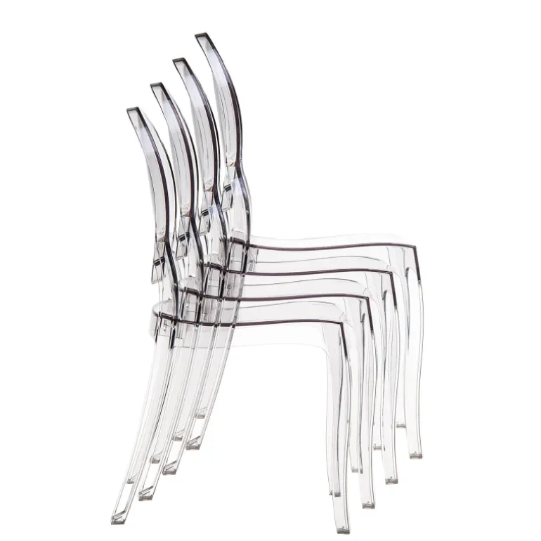 Elizabeth Chaise médaillon transparente en polycarbonate