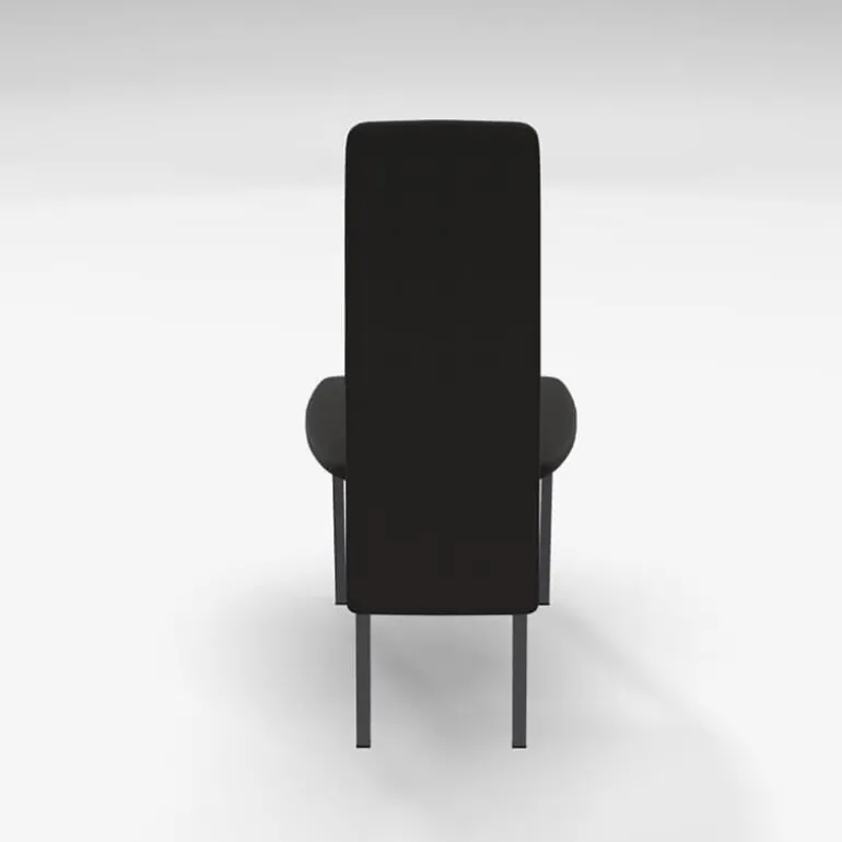 Elyn Chaise de séjour contemporaine tissu et pieds métal