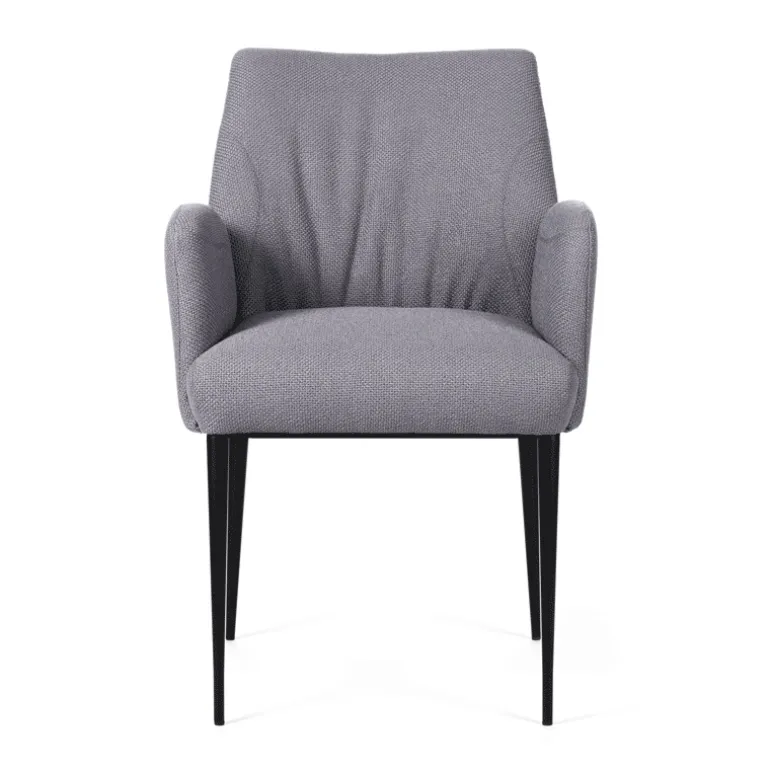 Enora Mobitec® Fauteuil cocooning en tissu et pieds en métal