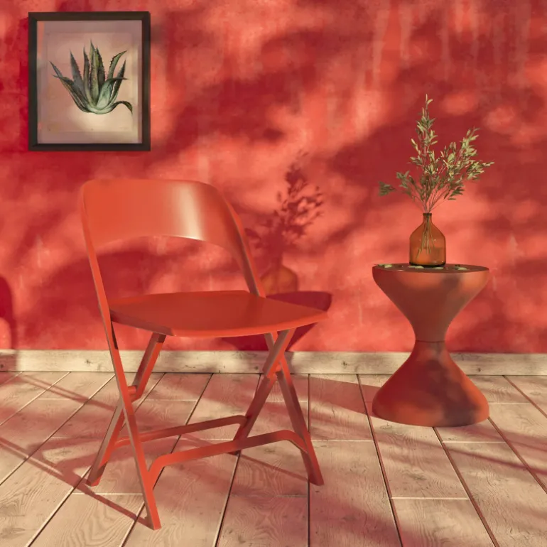 Flap Chaise de jardin pliante italienne en polypropylène