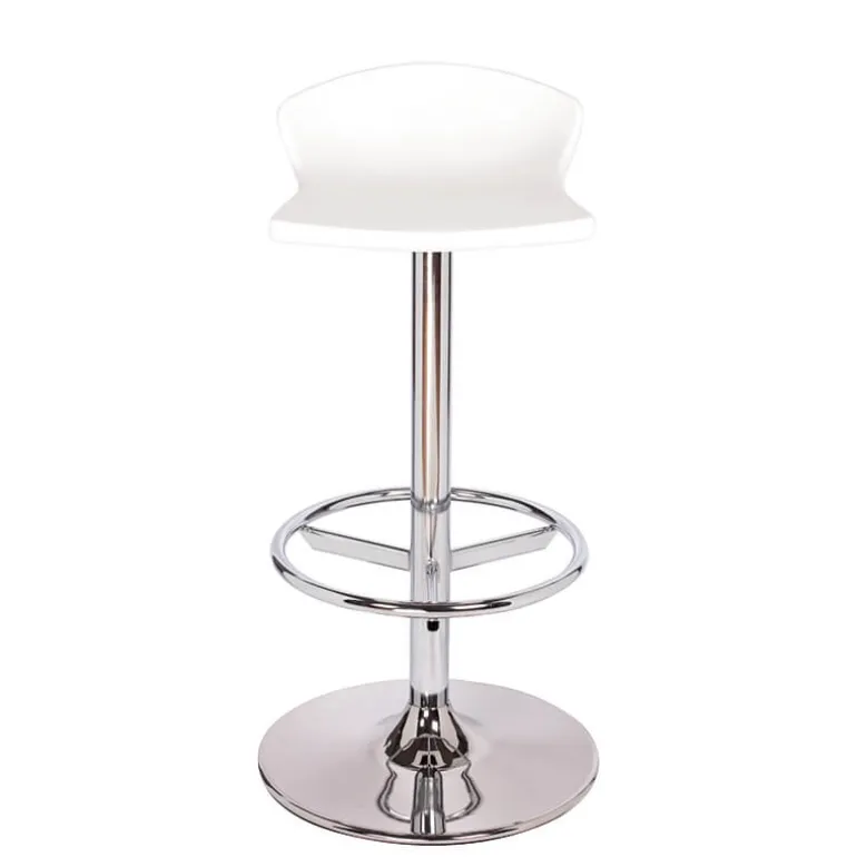 Free Tabouret bar pivotant italien en technopolymère et métal chromé