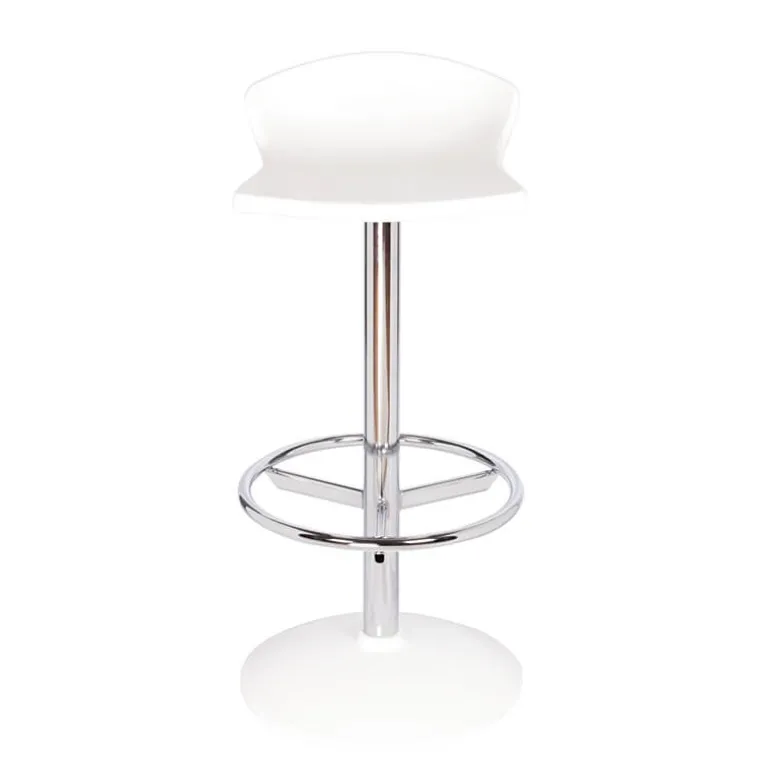 Free Tabouret bar pivotant italien en technopolymère et métal chromé