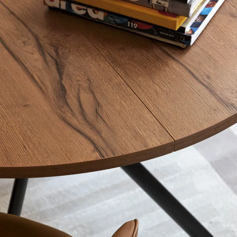 Giove Connubia® Table ronde extensible en mélaminé