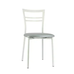 Go 1419 Chaise de cuisine rembourrée en synthétique et métal