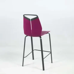 Gripp Tabouret snack design coque polypropylène pieds en métal