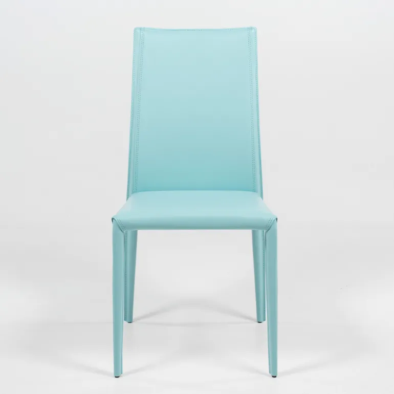 Kesha Chaise contemporaine en croûte de cuir