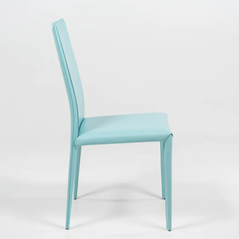 Kesha Chaise contemporaine en croûte de cuir
