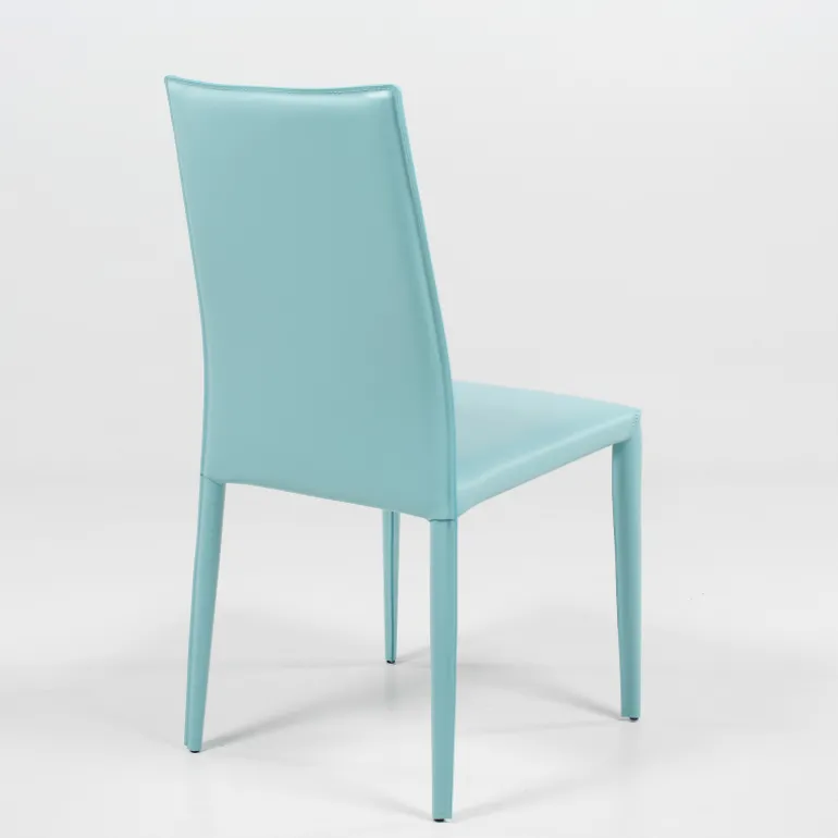 Kesha Chaise contemporaine en croûte de cuir