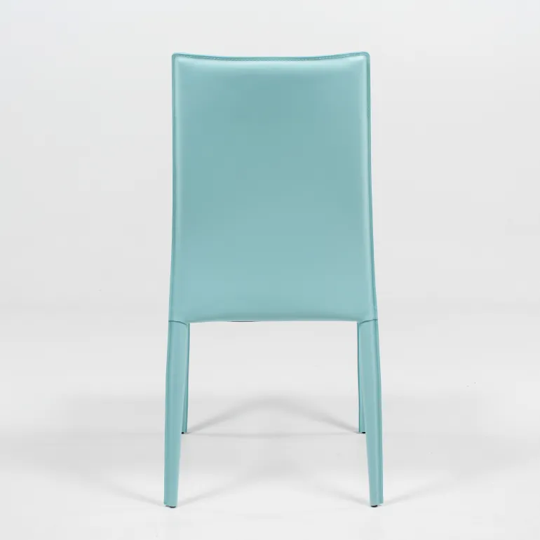Kesha Chaise contemporaine en croûte de cuir