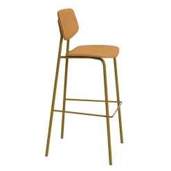 Lago Tabouret de bar style vintage rembourré en simili