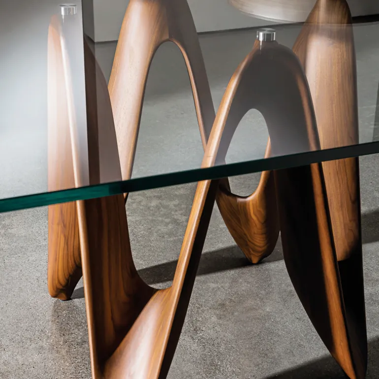 Lambda Sovet® Table de salle à manger design en verre 320 x 120 cm