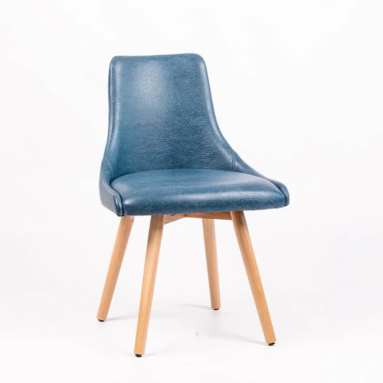 Lars Chaise confortable avec pieds en bois