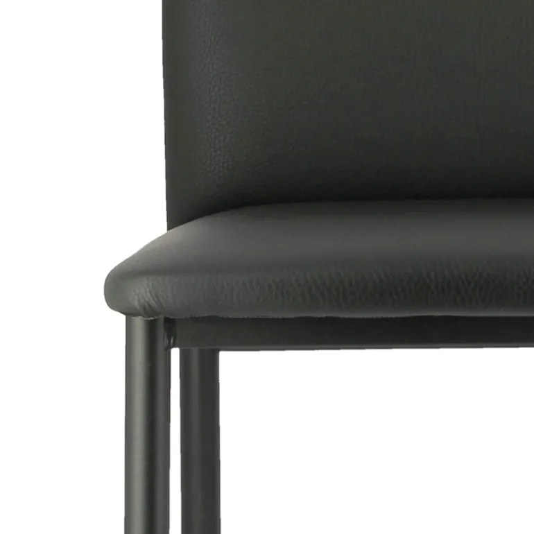 Loft Tabouret snack contemporain en simili et métal