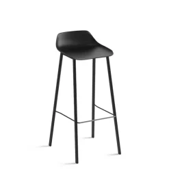 Louis Tabouret de bar en polypropylène avec pieds en métal fabrication belge
