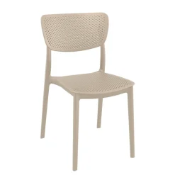 Lucy Chaise de jardin en polypropylène micro perforé