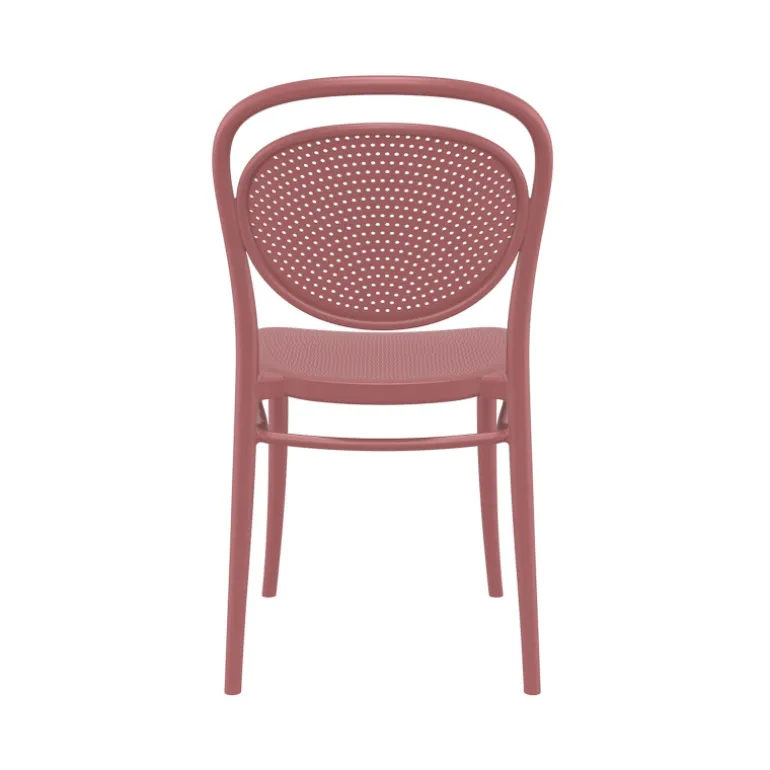 Marcel Chaise de jardin moderne empilable en polypropylène