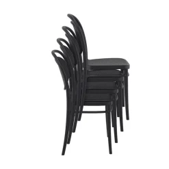 Marcel Chaise moderne empilable en polypropylène