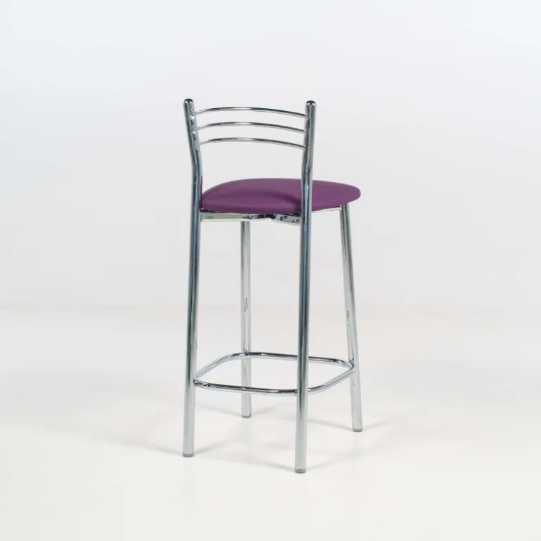 Marta Tabouret snack de cuisine en métal assise rembourrée