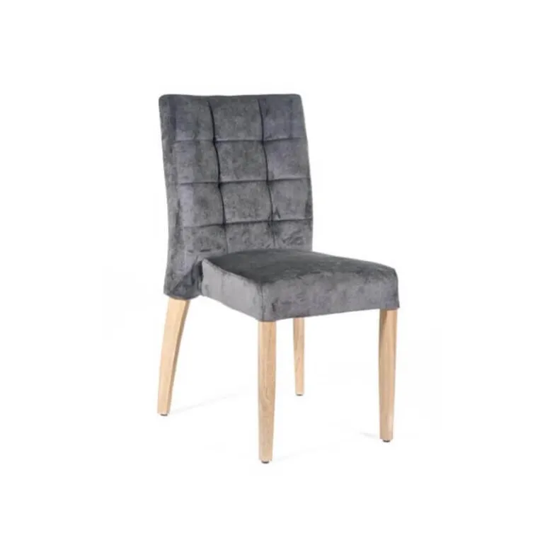 Matias 2 stack Chaise empilable confortable de salle à manger en tissu