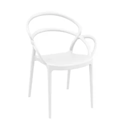 Mila Fauteuil design empilable en polypropylène