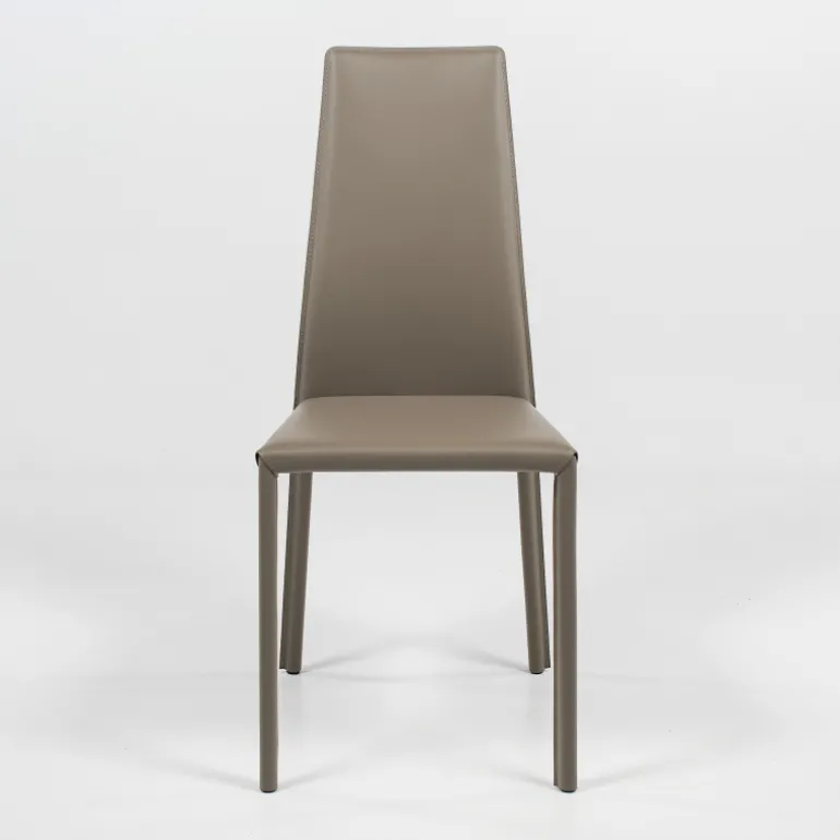 Monica Chaise de séjour italienne en croûte de cuir