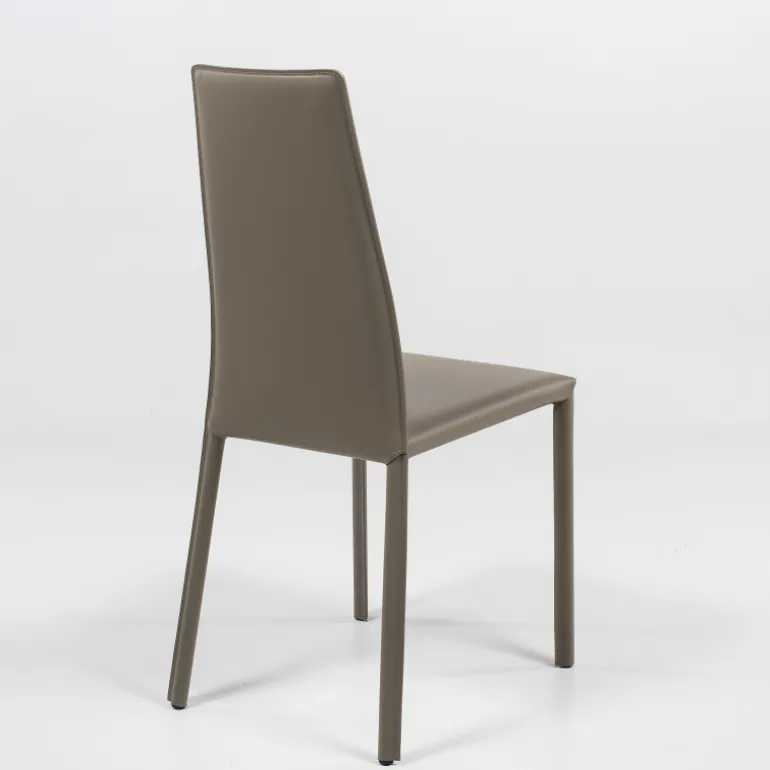 Monica Chaise de séjour italienne en croûte de cuir